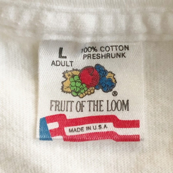 VTG 80s 90s Peacock Papers Christmas Humor T Shirt "Hey Santa.." Single Stitch L - Picture 8 of 9